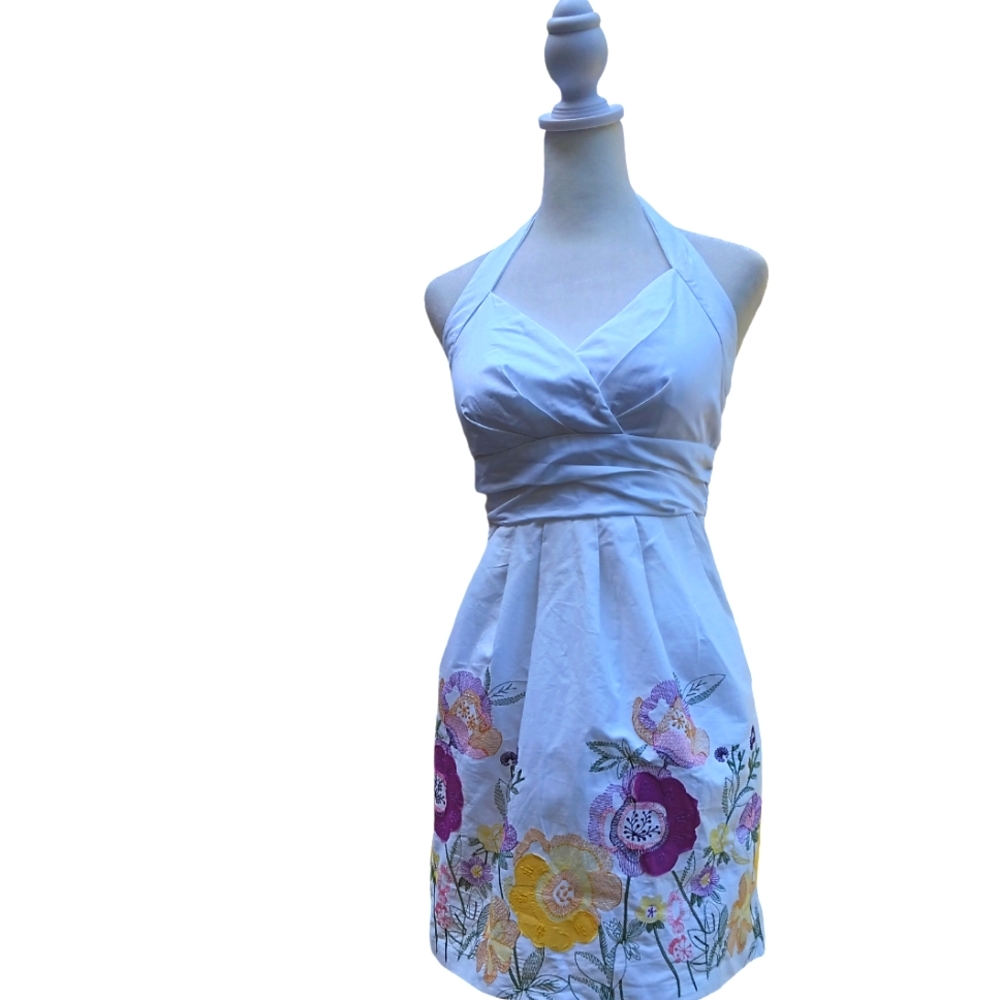 Mini white cotton sundress -- size 5/6 -- New